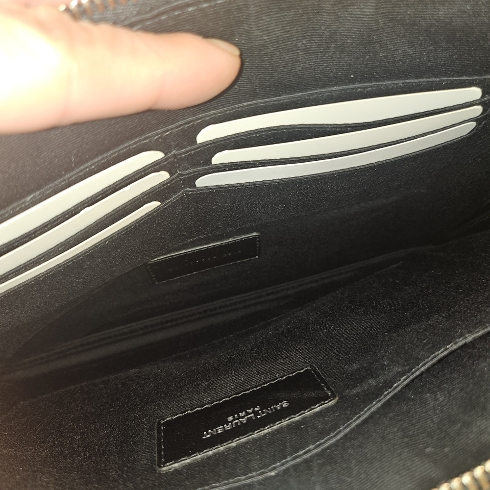 Saint Laurent Leather Zip Pouch / Document Holder - Picture 5 of 9